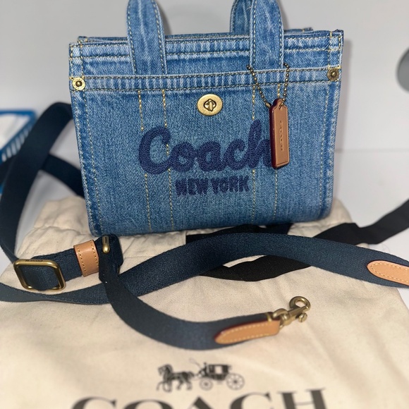 NEW Authentic Coach mini denim - Picture 1 of 4